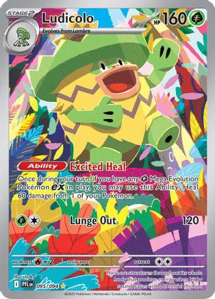 Ludicolo - 095/094 - ME02 Phantasmal Flames Holofoil