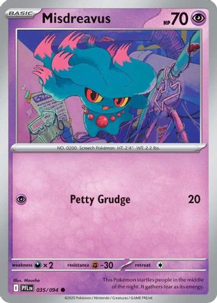 Misdreavus 035/094 - ME02 Phantasmal Flames Reverse Holofoil