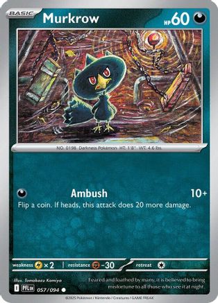 Murkrow 057/094 - ME02 Phantasmal Flames Reverse Holofoil