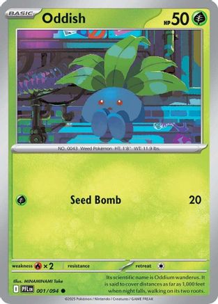 Oddish 001/094 - ME02 Phantasmal Flames