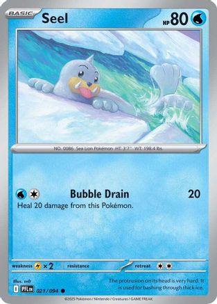 Seel 021/094 - ME02 Phantasmal Flames Reverse Holofoil
