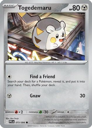 Togedemaru - 073/094 - ME02 Phantasmal Flames Reverse Holofoil