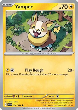 Yamper - 030/094 - ME02 Phantasmal Flames Reverse Holofoil