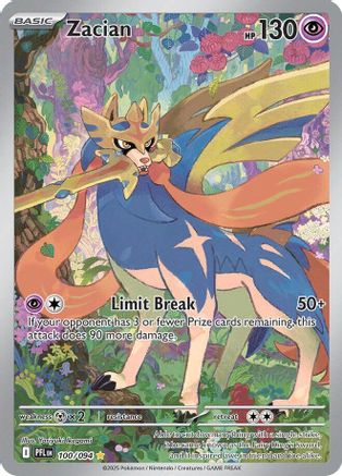 Zacian - 100/094 - ME02 Phantasmal Flames Holofoil