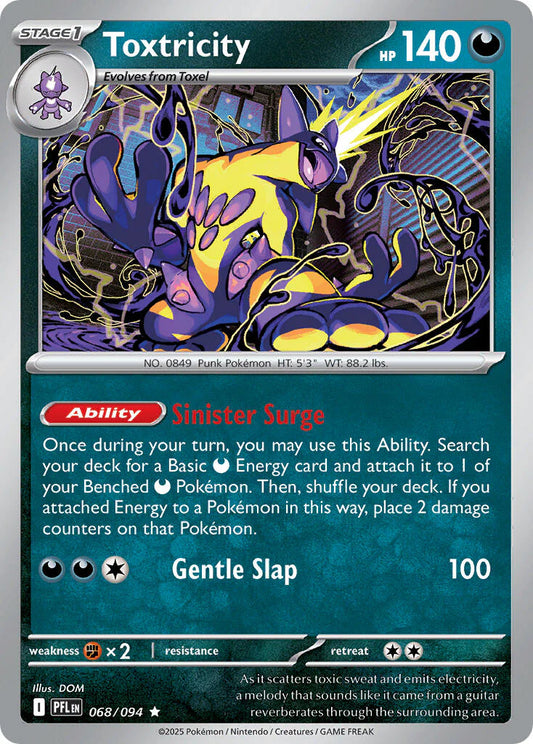 Toxtricity - 068/094 68 - ME02 Phantasmal Flames Holofoil