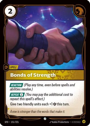 Bonds of Strength (151/221) - Spiritforged Foil