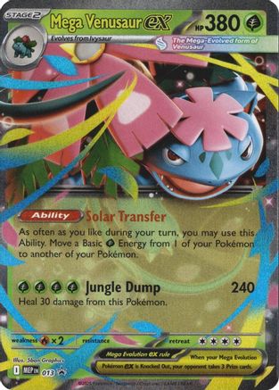 Mega Venusaur ex - 013 - ME Mega Evolution Promo Holofoil MEP013