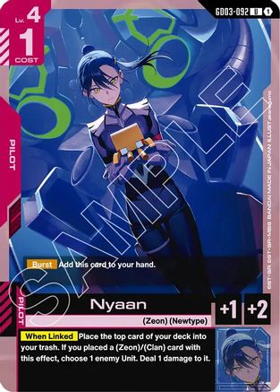 Nyaan (GD03-092) - Steel Requiem