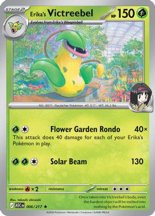 Erika's Victreebel 006/217 - ME Ascended Heroes Holofoil