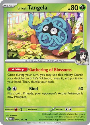 Erika's Tangela - 007/217 7 - ME Ascended Heroes Reverse Holofoil