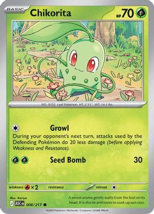 Chikorita 8 - ME Ascended Heroes Reverse Holofoil