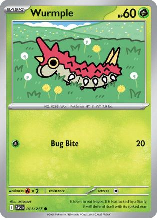 Wurmple 11 - ME Ascended Heroes Reverse Holofoil