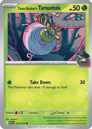 Team Rocket's Tarountula 18 - ME Ascended Heroes