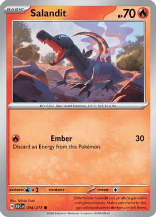 Salandit 34 - ME Ascended Heroes Reverse Holofoil