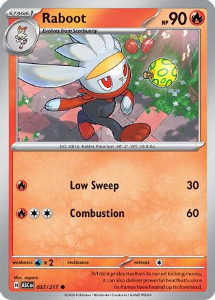 Raboot 37 - ME Ascended Heroes Reverse Holofoil