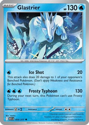 Glastrier 54 - ME Ascended Heroes Reverse Holofoil