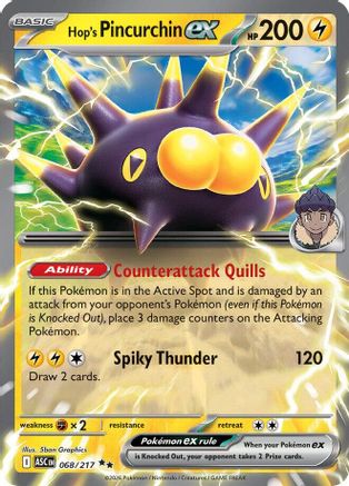 Hop's Pincurchin ex 068/217 - ME Ascended Heroes Holofoil