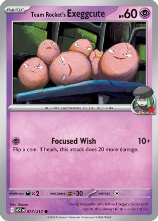 Team Rocket's  exeggcute 77 - ME Ascended Heroes