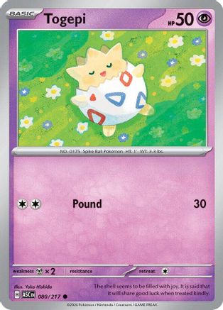 Togepi 80 - ME Ascended Heroes Reverse Holofoil