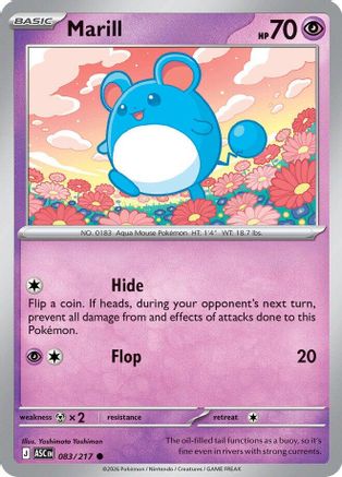 Marill - 083/217 83 - ME Ascended Heroes Reverse Holofoil