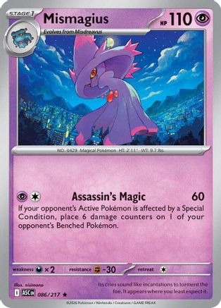 Mismagius 086/217 - ME Ascended Heroes Holofoil