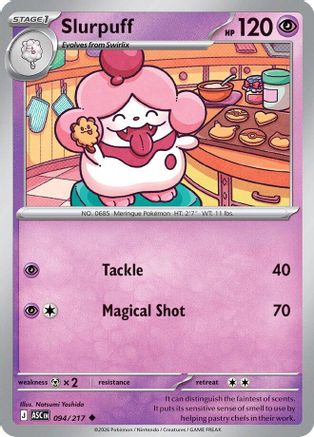 Slurpuff - 094/217 94 - ME Ascended Heroes Reverse Holofoil