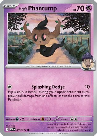 Hop's Phantump 95 - ME Ascended Heroes Reverse Holofoil