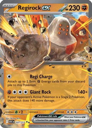 Regirock ex 107/217 - ME Ascended Heroes Holofoil