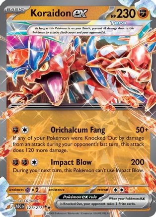 Koraidon ex 121/217 - ME Ascended Heroes Holofoil