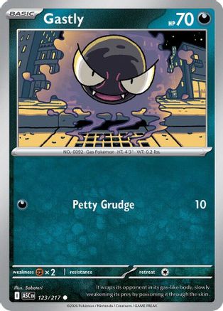 Gastly 123 - ME Ascended Heroes Reverse Holofoil