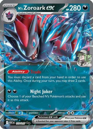 N's Zoroark ex - 137/217 - ME Ascended Heroes Holofoil