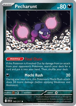 Pecharunt 143 - ME Ascended Heroes Reverse Holofoil