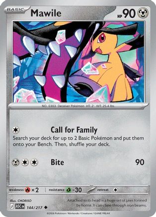 Mawile - 144/217 144 - ME Ascended Heroes Reverse Holofoil