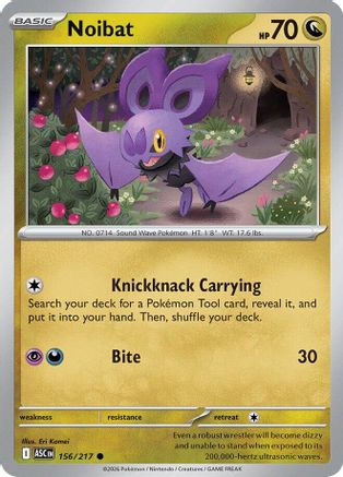 Noibat 156/217 - ME Ascended Heroes Reverse Holofoil