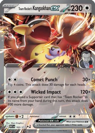 Team Rocket's Kangaskhan ex 162/217 - ME Ascended Heroes Holofoil