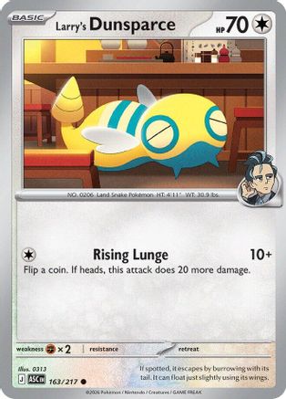 Larry's Dunsparce 163/217 - ME Ascended Heroes Reverse Holofoil