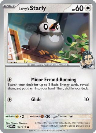 Larry's Starly 168 - ME Ascended Heroes Reverse Holofoil