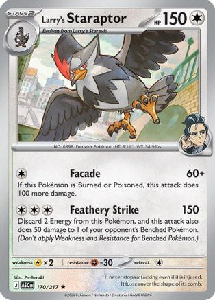 Larry's Staraptor - 170/217 - ME Ascended Heroes Holofoil