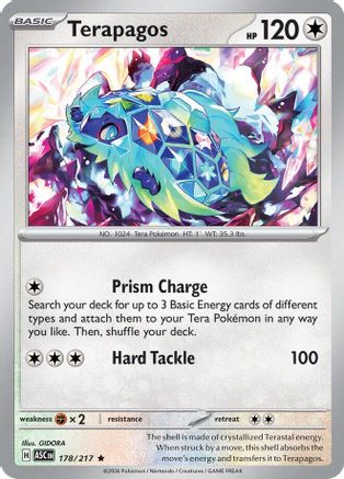 Terapagos 178/217 - ME Ascended Heroes Reverse Holofoil