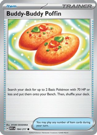 Buddy-Buddy Poffin 184/217 - ME Ascended Heroes Reverse Holofoil