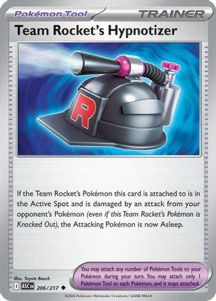 Team Rocket's Hypnotizer 206/217 - ME Ascended Heroes Reverse Holofoil