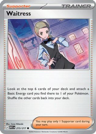Waitress 215/217 - ME Ascended Heroes Reverse Holofoil