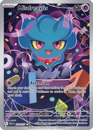 Misdreavus - 233/217 - ME Ascended Heroes Holofoil