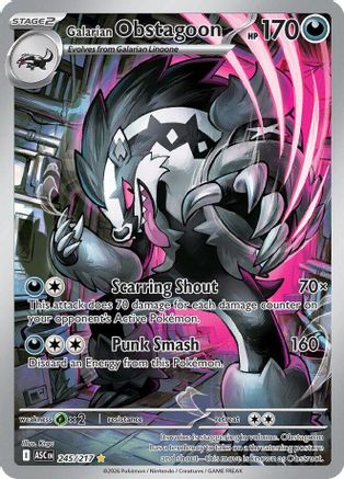 Galarian Obstagoon - 245/217 - ME Ascended Heroes Holofoil