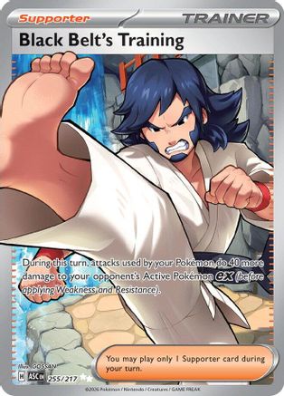 Black Belt's Training 255/217 - ME Ascended Heroes Holofoil