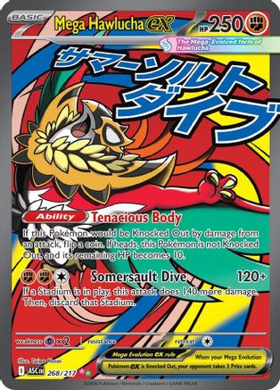 Mega Hawlucha ex - 268/217 - ME Ascended Heroes Holofoil