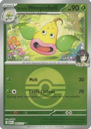 Erika's Weepinbell (Poke Ball) 005/217 - ME Ascended Heroes Reverse Holofoil