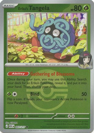 Erika's Tangela - (Poke Ball) 007/217 - ME Ascended Heroes Reverse Holofoil