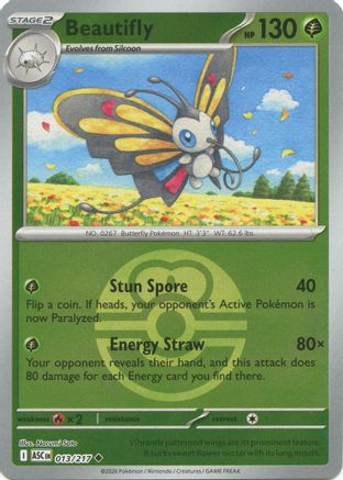 Beautifly - 013/217 (Love Ball) - ME Ascended Heroes Reverse Holofoil