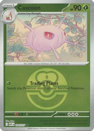 Cascoon (Love Ball) 014/217 - ME Ascended Heroes Reverse Holofoil